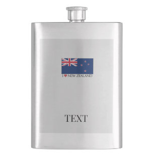 I Love NZ Classic Flask