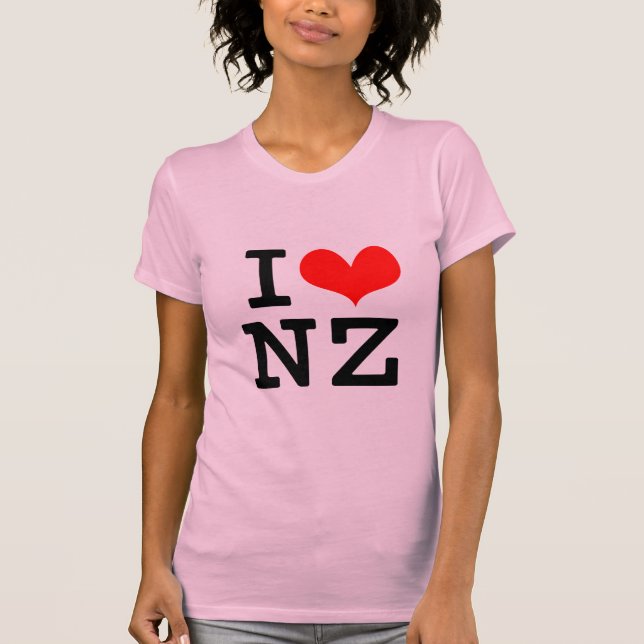 I Love NZ T-Shirt (Front)