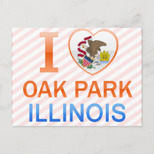 I Love Oak Park, IL Postcard