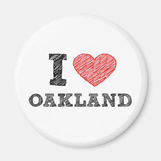 I Love Oakland Magnet