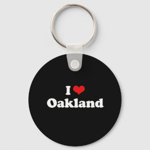 I Love Oakland Tshirt White Tshirt Key Ring