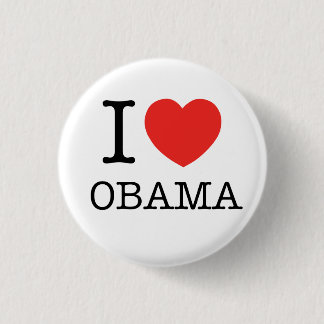 I love Obama 3 Cm Round Badge