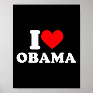 I Love Obama T Shirt I Heart Obama Tee_1 Poster
