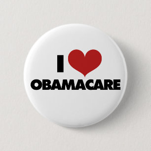 I Love Obamacare 6 Cm Round Badge
