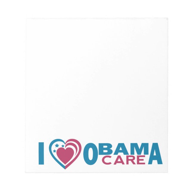 I Love ObamaCare Notepad (Front)