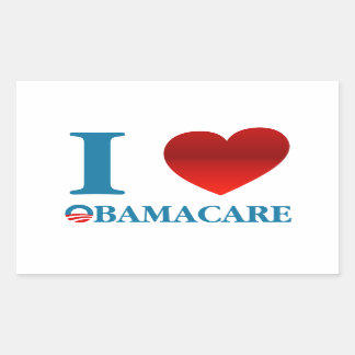 I Love Obamacare Rectangular Sticker