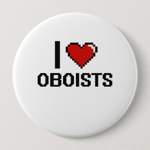 I love Oboists 10 Cm Round Badge