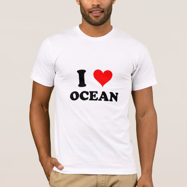 I Love Ocean T-Shirt (Front)