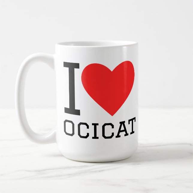 I love ocicat  coffee mug (Left)