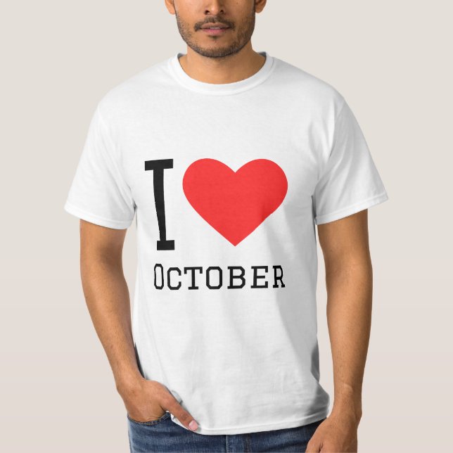 I love October T-Shirt (Front)