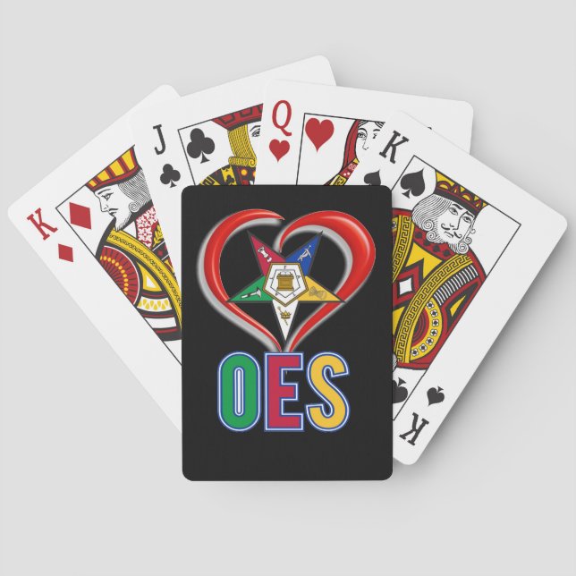I Love OES Playing Cards (Back)