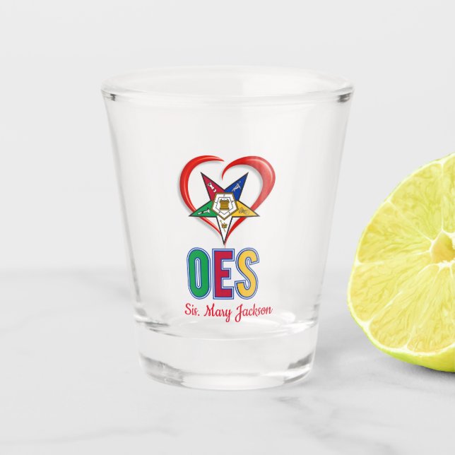 I Love OES Shot Glass (Front)