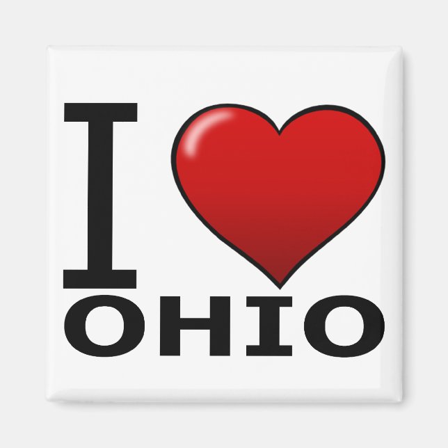 I LOVE OHIO MAGNET (Front)