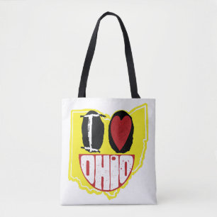 I Love Ohio Smiling Happy Face  Tote Bag