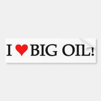 I Love Oil! Bumper Sticker