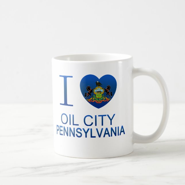 I Love Oil City, PA Coffee Mug (Right)