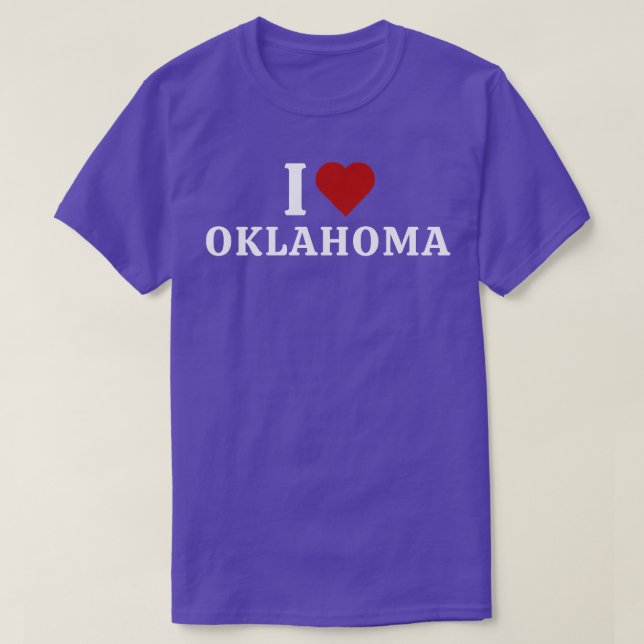 I Love Oklahoma  4 T-Shirt (Design Front)