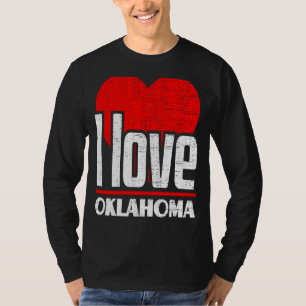 I Love Oklahoma Best Home State  I Heart Oklahoma T-Shirt