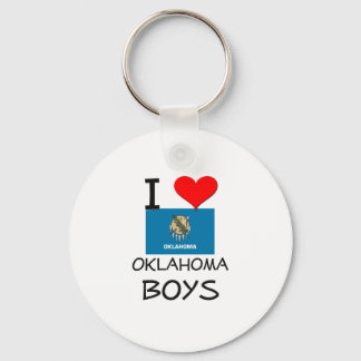 I Love Oklahoma Boys Key Ring
