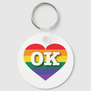 I love Oklahoma Gay Pride Key Ring