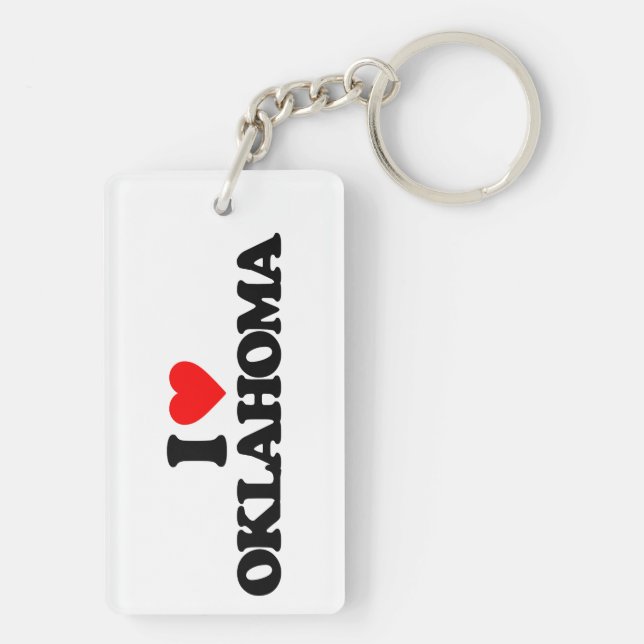 I LOVE OKLAHOMA KEY RING (Back)