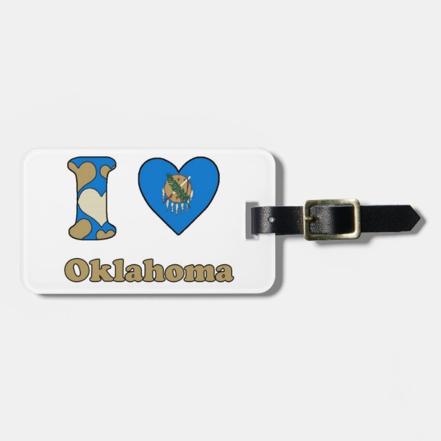 I love Oklahoma Luggage Tag (Front Horizontal)