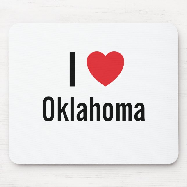 I love Oklahoma Mouse Mat (Front)