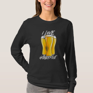 I Love Oktoberfest German Beer Drinking Festival T-Shirt