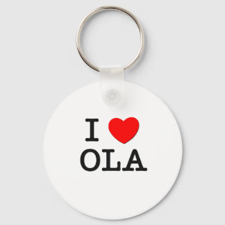 I Love Ola Key Ring