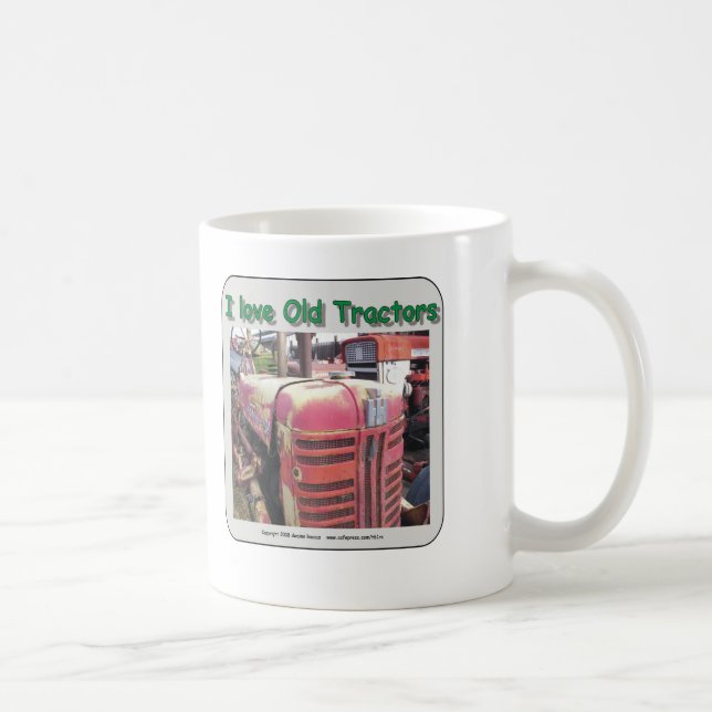 I love old International Harvester tractors Coffee Mug (Right)
