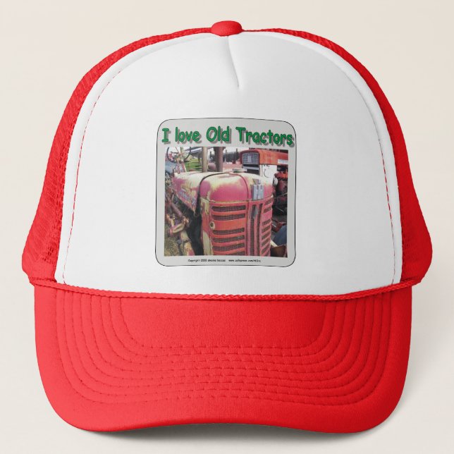 I love old International Harvester tractors Trucker Hat (Front)