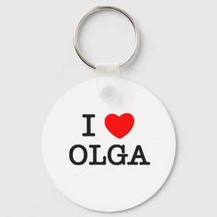 I Love Olga Key Ring