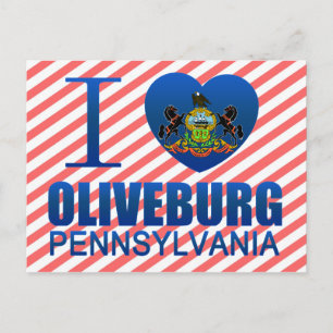 I Love Oliveburg, PA Postcard