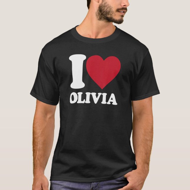 I Love Olivia - I heart Olivia T-Shirt (Front)
