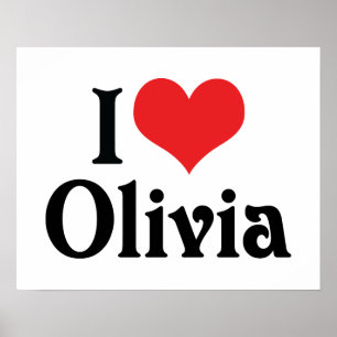 I Love Olivia Poster