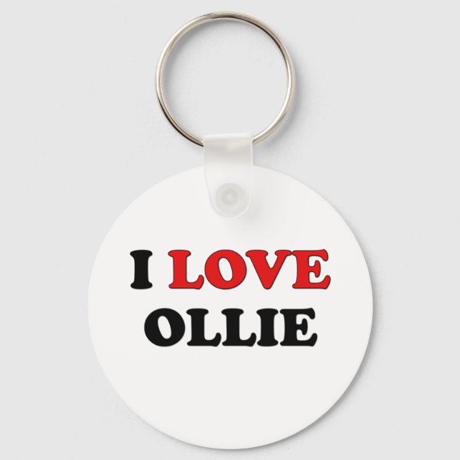 I Love Ollie Key Ring (Front)