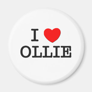 I Love Ollie Magnet