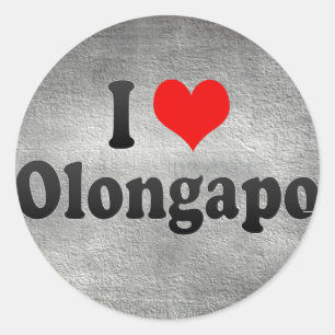 I Love Olongapo, Philippines Classic Round Sticker
