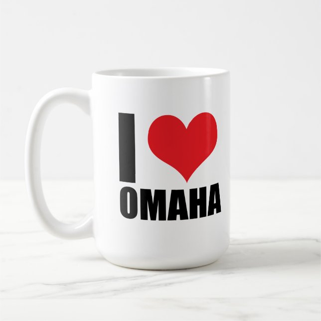 I love Omaha Coffee Mug (Left)