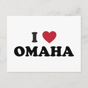 I Love Omaha Nebraska Postcard