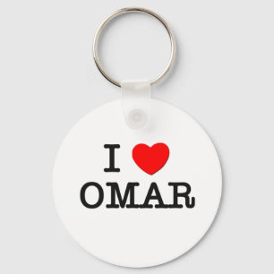 I Love Omar Key Ring