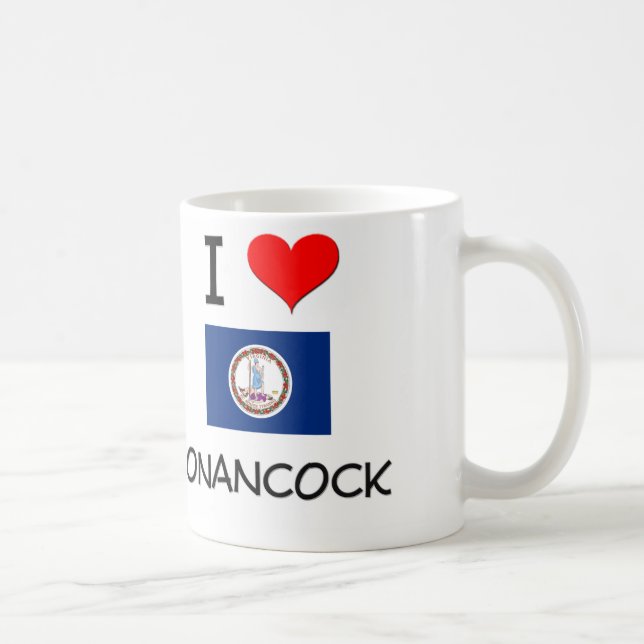 I Love Onancock Virginia Coffee Mug (Right)