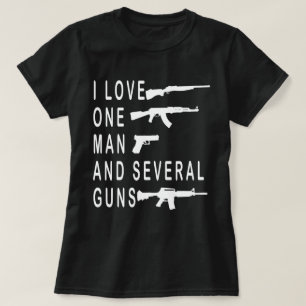 I Love One Man Several Guns ,Gun Owner ,Second A T-Shirt