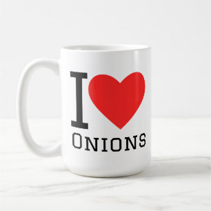 I love onions coffee mug