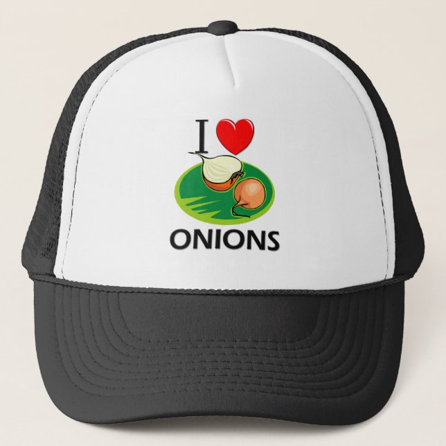 I Love Onions Trucker Hat (Front)