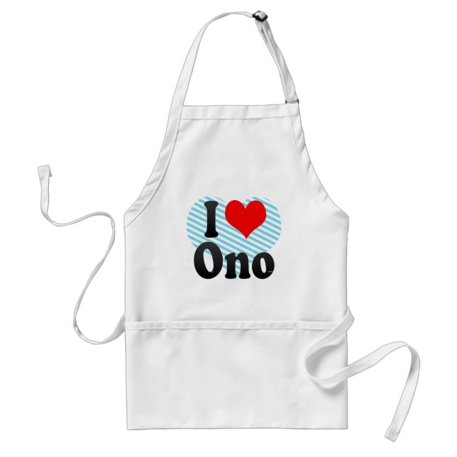 I Love Ono, Japan. Aisuru Ono, Japan Standard Apron (Front)