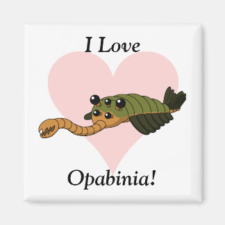I Love Opabinia! Magnet