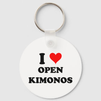 I Love Open Kimonos Key Ring