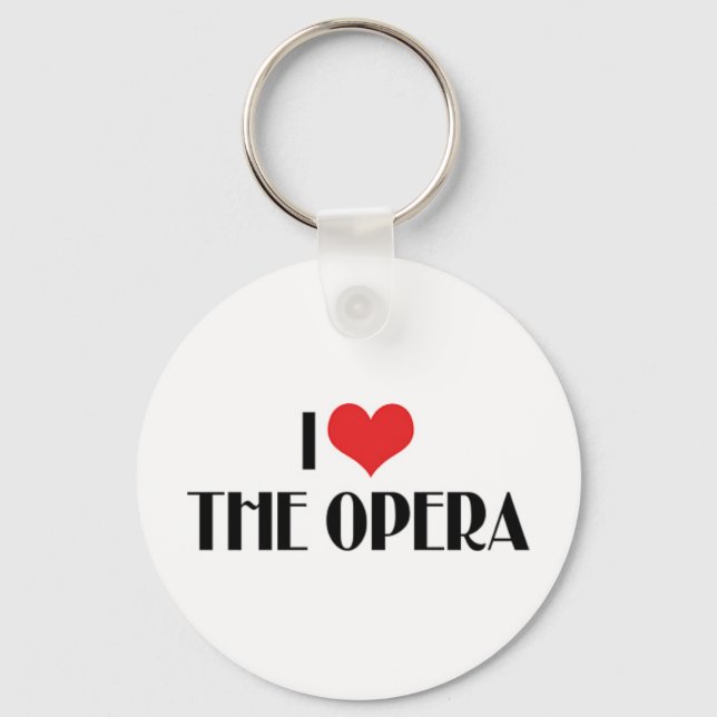 I Love Opera Keychain (Front)