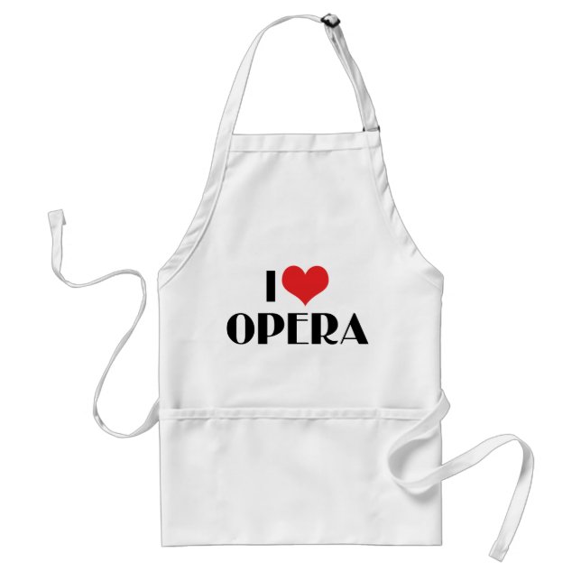 I Love Opera Standard Apron (Front)